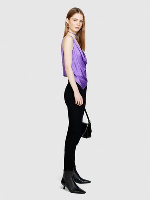 Sisley Streç Pamuklu Yüksek Bel Skinny Fit Denim Pantolon Kadın 811 Pantolon - 324P44PMLE01K