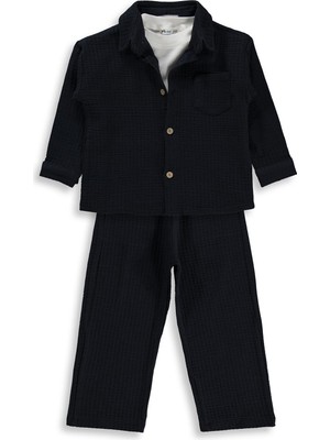 Civil Boys Gömlekli 3 Lü Takım 2-5 Yaş Takım - Lacivert