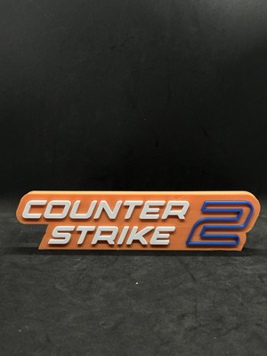 Goka 3D Craft Counter-Strike 2 (Cs2) Temalı Duvar Dekoru - Oyuncu Odası Tablosu - 23 x 5,5 x 1,5 cm