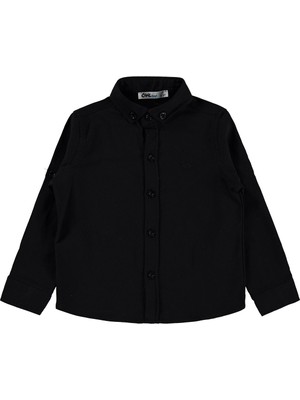 Civil Boys Yelken Nakışlı 2-5 Yaş Gömlek - Siyah