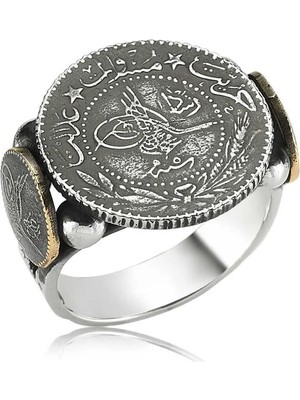 Inure Jewelry Gümüş Tuğralı Erkek Yüzük