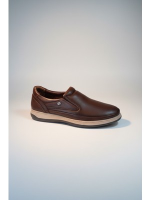 Modayak Ata M580 Kahve Hakiki Deri Poli Taban Günlük Erkek Ayakkabı