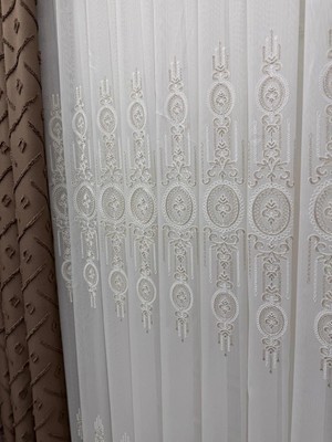 Nivemes Home Nivemeshome Sedef Vizon 1/2,5 Pileli Tül Perde Apm