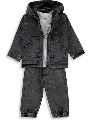 Concept Ceketli 3 Lü 6-18 Ay Takım - Siyah