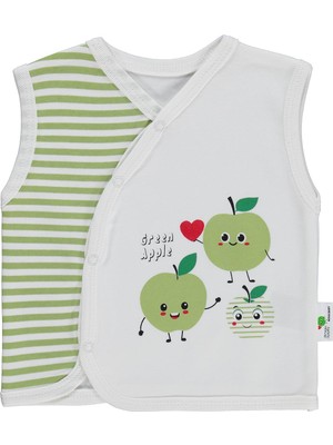 Nova Baby Yeşil Elma Kokulu 1-9 Ay Yelek - Ekru