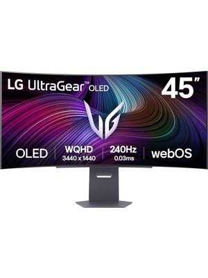 Lg 44.5' 45GX90SA-B 0.03MS 240Hz Smart Uwqhd OLED Monıtor