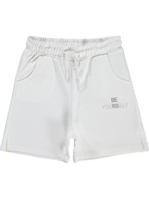 Civil Girls 10-13 Yaş Şort - Kırık Beyaz