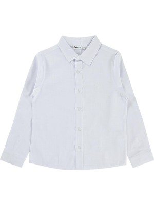 Civil Boys Basic Uzun Kol 10-13 Yaş Gömlek - Beyaz