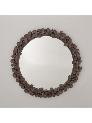 Selim Clove Yuvarlak Ayna Taupe