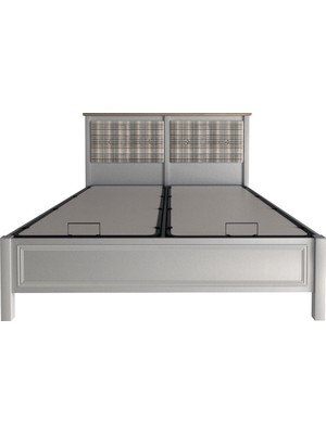 Kelebek Martha Ahşap Başlık - Ekose Kumaş 160 cm