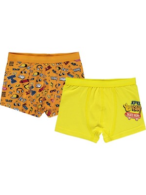 Civil Boys Funny 2-10 Yaş Erkek Çocuk 2'li Boxer - Standart