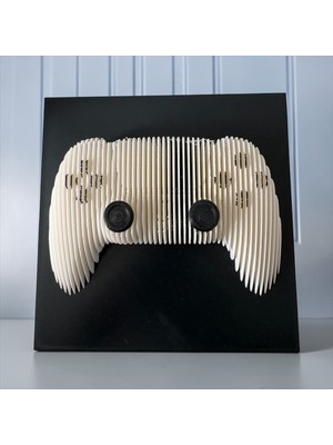 Major Hobi 3D Baskı Oyun Kolu Duvar Tablosu 17X17 cm Gamer Dekoratif Çerçevesiz Oyun Odası Dekoru