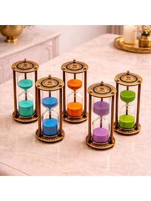 Otantik Çarşı Metal Kum Saati 30 Dakikalık