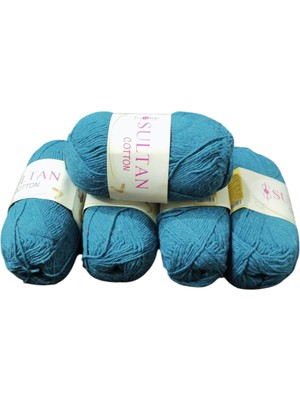 Hobicium Koton 5'li Pamuk Örgü Ipi Ipliği Amigurumi, Battaniye, Çanta, Supla, Yelek, Tığ Bebek