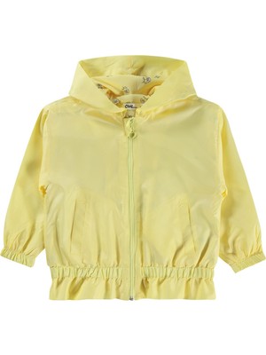 Civil Girls Etek Ucu Fırfırlı 2-5 Yaş Yağmurluk - Sarı