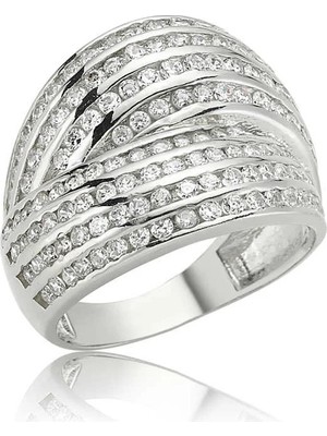 Inure Jewelry Gümüş Çok Taşlı Bayan Yüzük