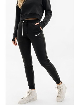 Nike Sportswear Essential Fleece Fermuar Cepli Kadın Siyah Eşofman Altı