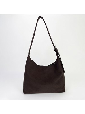 Madame Nubuk Görünümlü Kadın Omuz Çantası | Yumuşak Doku, Büyük Hobo Model | Ayarlanabilir Günlük Şık Çanta