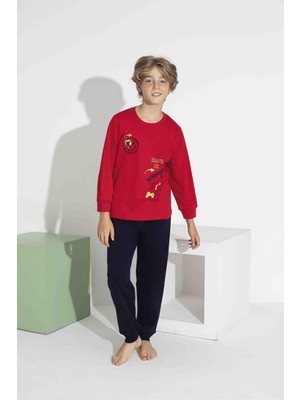 Rapapa Erkek Çocuk Uzun Kollu Pijama Takımı Rahat Kalıp 7419KK