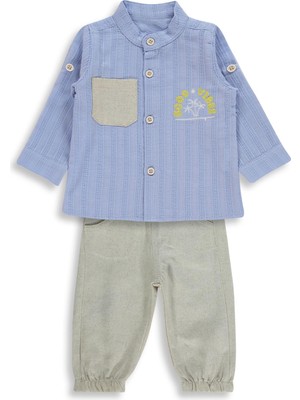 Concept Fularlı 3 Lü 6-18 Ay Takım - Mavi 18-24 Ay