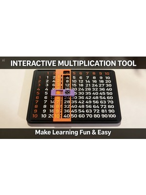 Baskonia Interaktif Sürgülü Çarpım Tablosu