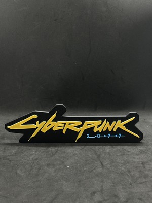 Goka 3D Craft Cyberpunk 2077 Temalı Duvar Dekoru - Oyuncu Odası Tablosu - 22 x 6,4 x 0,7 cm