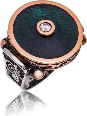 Inure Jewelry Gümüş Tuğralı Polo Erkek Yüzük