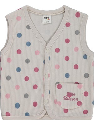 Civil Baby Puan Empirme  6-18 Ay Yelek - Bej