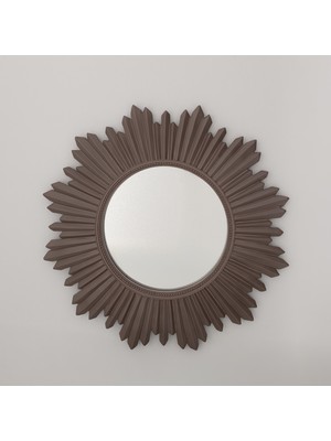 Selim Armanda Yuvarlak Ayna Taupe