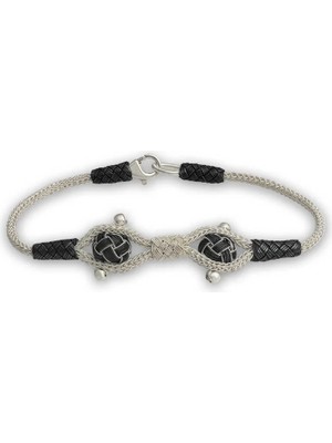 Inure Jewelry Gümüş Kazaziye Örgü Bileklik