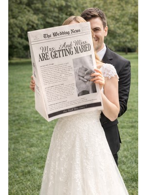 Photonom Düğün Dış Çekim Gazetesi Büyük Boy - Düğün & Nişan & Kına | Özelleştirebilir Ürün