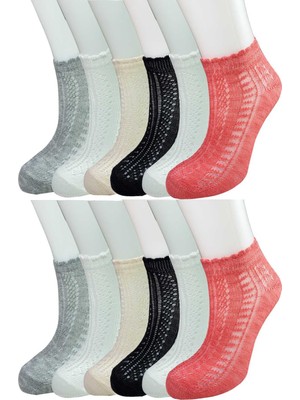 Ne Verelim Size 12 Adet Örgü Işlemeli Kadın Fantezi Bilek Çorap