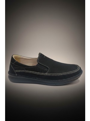 Modayak Coppo Milano Siyah Velvet Hakiki Deri Günlük Erkek Ayakkabı