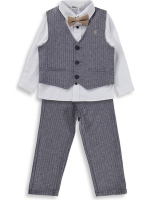 Civil Boys Yelekli 3'lü 2-5 Yaş Takım - Lacivert