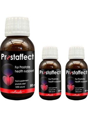Prostaffect 50 ml Şurup 3 Adet Erkeklerin Özel Durumlarına Içecek Formunda Özel Şurub
