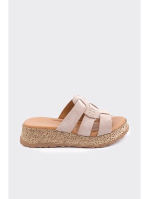 Derinet Hakiki Deri Kadın Terlik