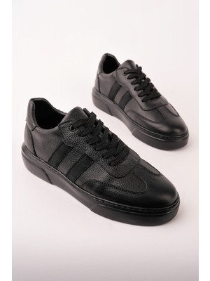 Muggo Reeds Hakiki Deri Bağcıklı Erkek Günlük Sneaker Spor Ayakkabı
