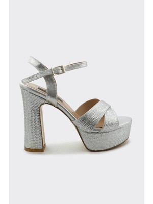 Derinet Iris Platform Topuklu Abiye Ayakkabı