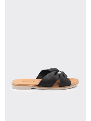 Derinet Hakiki Deri Kadın Terlik