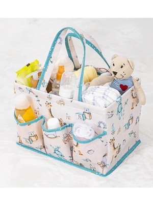 Uravas Store Baby Kullanımı Kolay Desenli Taşınabilir Bakım Çantası (Yeşil)