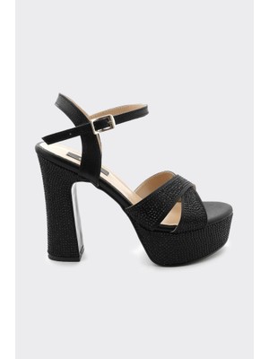 Derinet Iris Platform Topuklu Abiye Ayakkabı