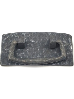 Uravas Store Lounge Antika Tarz Dekoratif Pirinç Otantik Dövme Kapı Kulbu - 45X90 Mm, Oksit