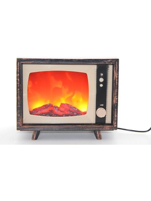 Cngzhn Tv Tasarımlı Ledli Şömine Lamba