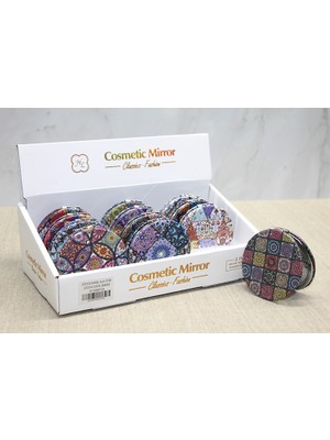 Cngzhn Taşlı El Aynası Yuvarlak Ince Model 1