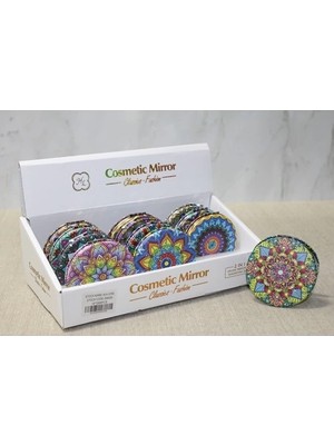 Uravas Store Taşlı El Aynası Yuvarlak Ince Model 4