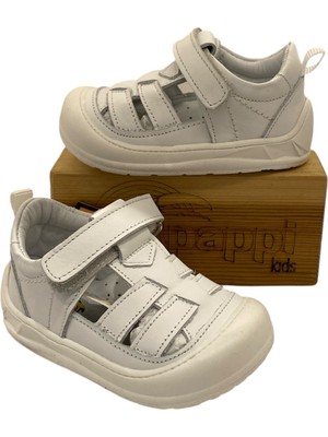 PAPPIKIDS26Y08 Ortopedik Deri Ilk Adım Ayakkabısı