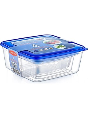 Uravas Store 4'lü Kare Saklama Kabı Seti