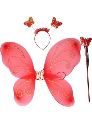 Uravas Store Kanadı Tacı Asası Kırmızı Renk