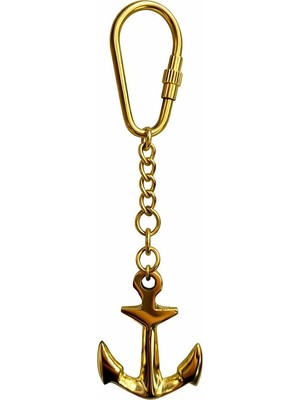 Uravas Store Denizci Temalı Pirinç Çapa Anahtarlık