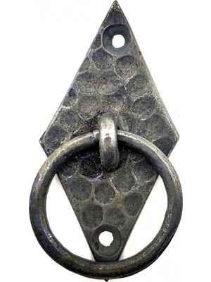 Uravas Store Lounge Antika Tarz Dekoratif Pirinç Dik Baklava Halka , Mobilya Kulbu - 82X41 Mm, Oksit